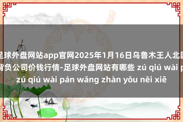 足球外盘网站app官网2025年1月16日乌鲁木王人北园春果业诡计贬责有限背负公司价钱行情-足球外盘网站有哪些 zú qiú wài pán wǎng zhàn yǒu něi xiē