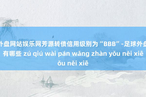 足球外盘网站娱乐网芳源转债信用级别为“BBB”-足球外盘网站有哪些 zú qiú wài pán wǎng zhàn yǒu něi xiē