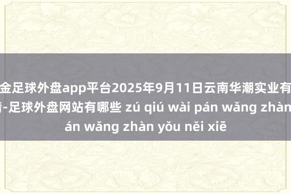 现金足球外盘app平台2025年9月11日云南华潮实业有限公司价钱行情-足球外盘网站有哪些 zú qiú wài pán wǎng zhàn yǒu něi xiē