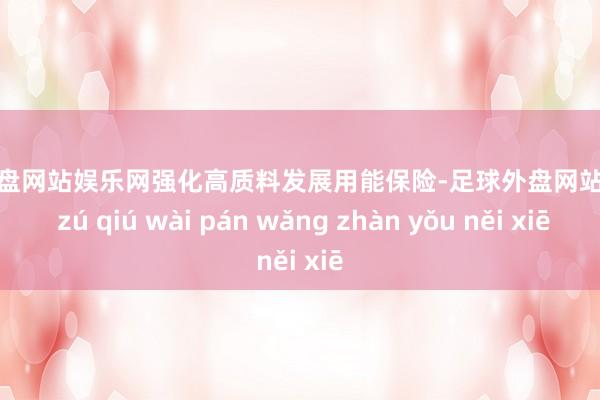 足球外盘网站娱乐网强化高质料发展用能保险-足球外盘网站有哪些 zú qiú wài pán wǎng zhàn yǒu něi xiē
