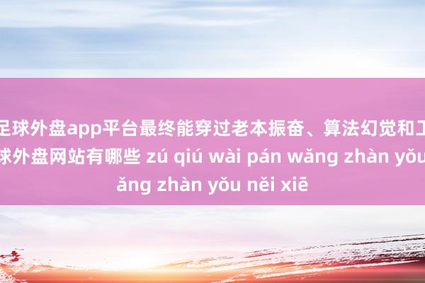 现金足球外盘app平台最终能穿过老本振奋、算法幻觉和工程范畴的-足球外盘网站有哪些 zú qiú wài pán wǎng zhàn yǒu něi xiē